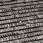 vintage metal letters and numbers